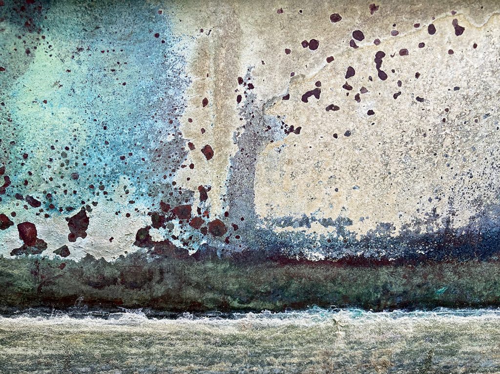 Nackt im Sturm, Abstrakte Fotografie, Ulrich Raschke, Kunstpostkarte